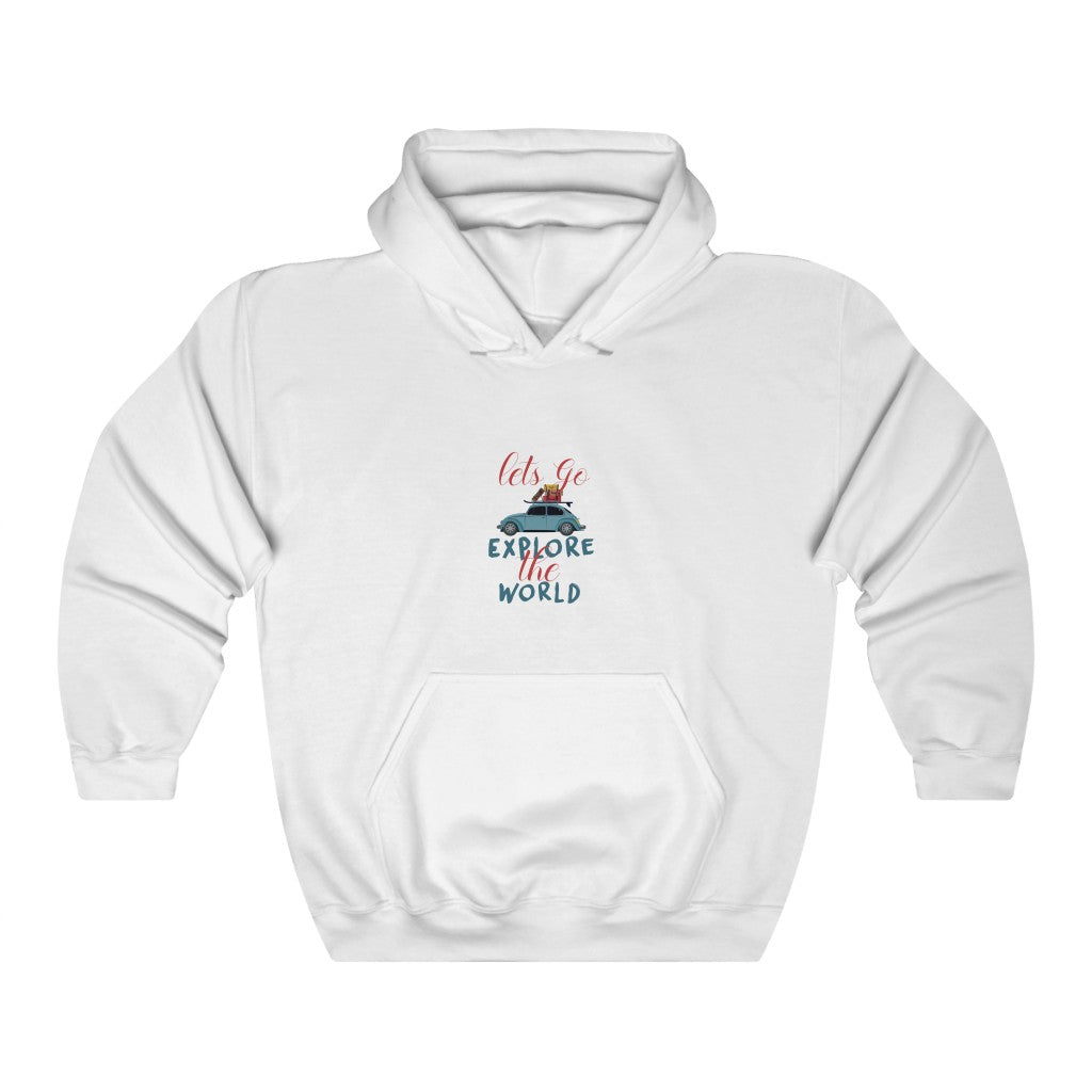 Adventure 9: Let's Go Explore the World Unisex Heavy Blend™ Hooded Sweatshirt