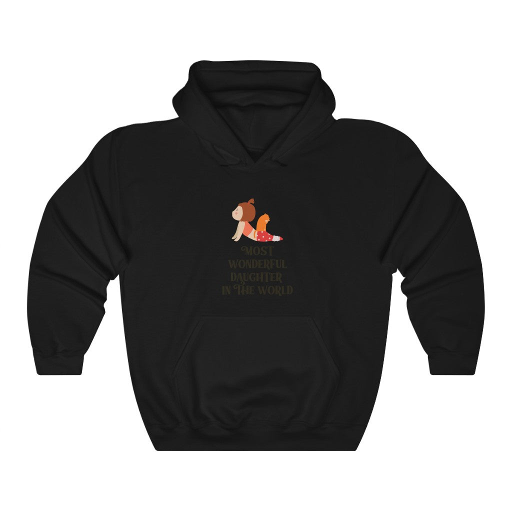 Most Wonderful Daughter in the World Unisex Heavy Blend™ Hooded Sweatshirt