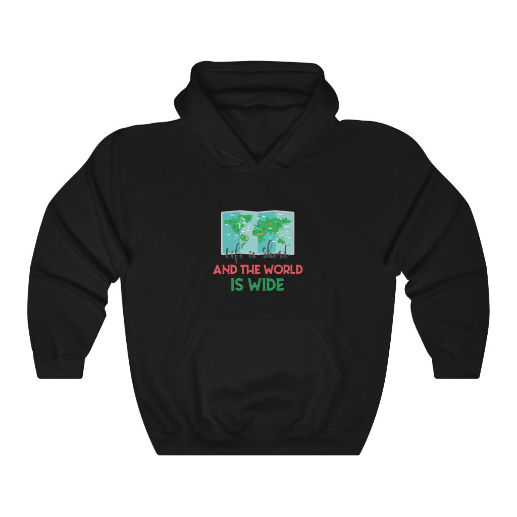 Adventure 13: Life is Short and the World is Wide Unisex Heavy Blend™ Hooded Sweatshirt