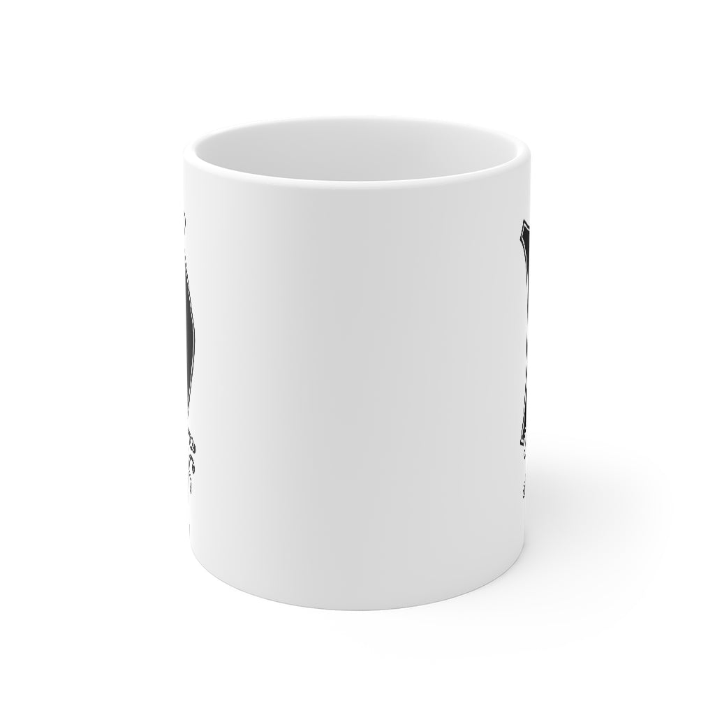Monogram Initial Letter D Ceramic Coffee Mug 11oz