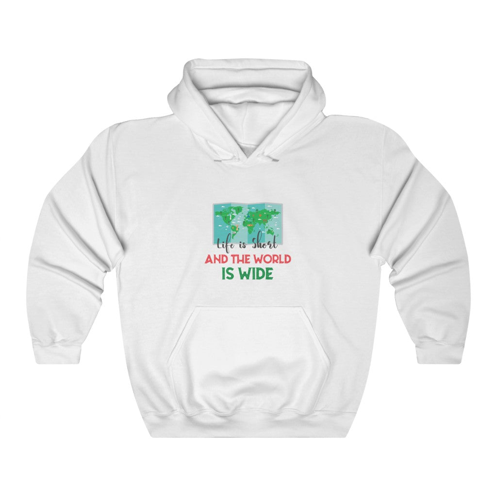 Adventure 13: Life is Short and the World is Wide Unisex Heavy Blend™ Hooded Sweatshirt