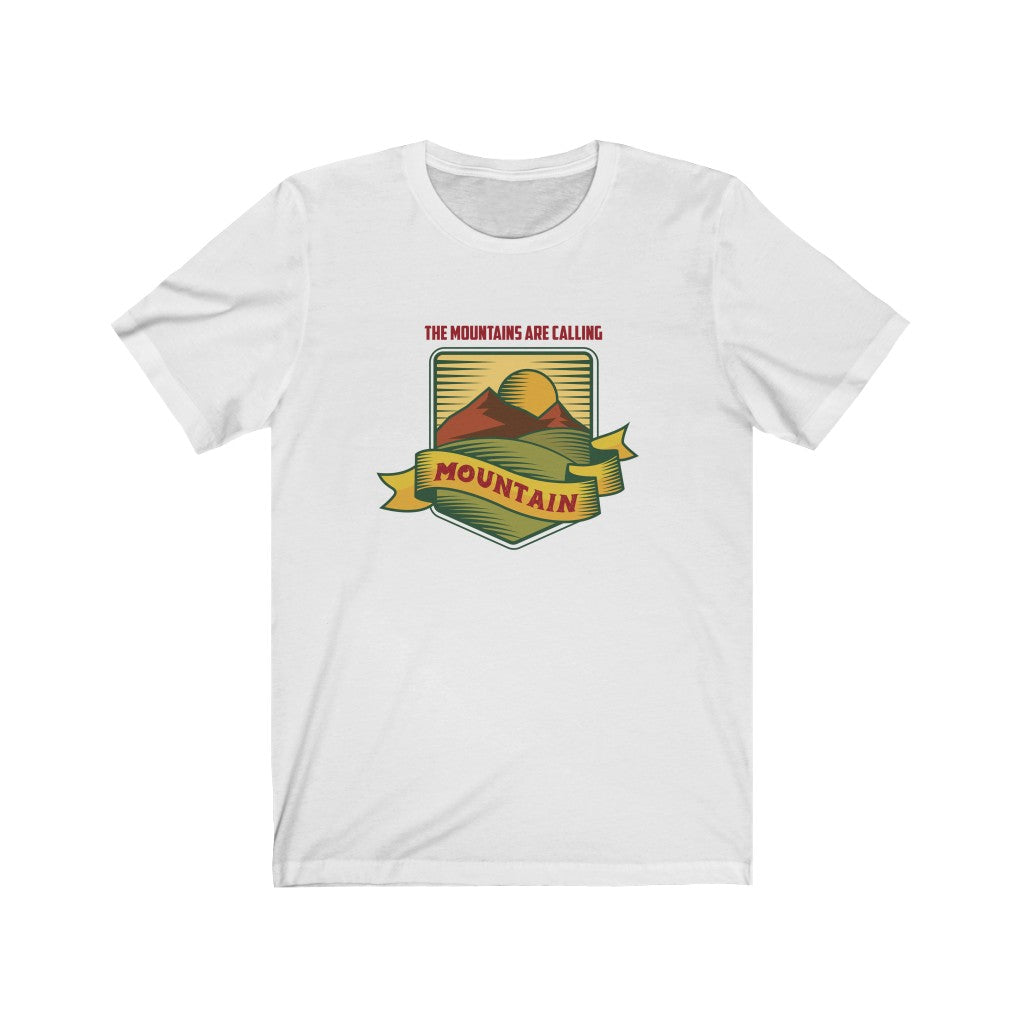 The Mountains are Calling Unisex Jersey Short Sleeve Tee