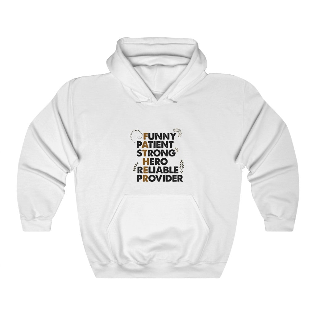 FUNNY PATIENT STRONG HERO RELIABLE PROVIDER Unisex Heavy Blend™ Hooded Sweatshirt