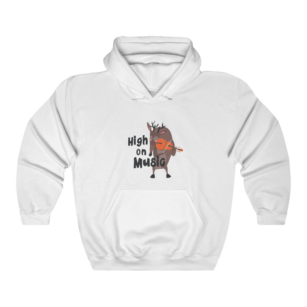 High on MUSIC Unisex Heavy Blend™ Hooded Sweatshirt