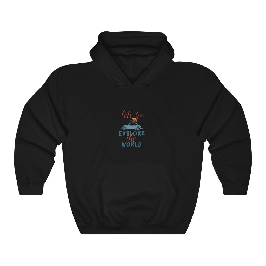 Adventure 9: Let's Go Explore the World Unisex Heavy Blend™ Hooded Sweatshirt