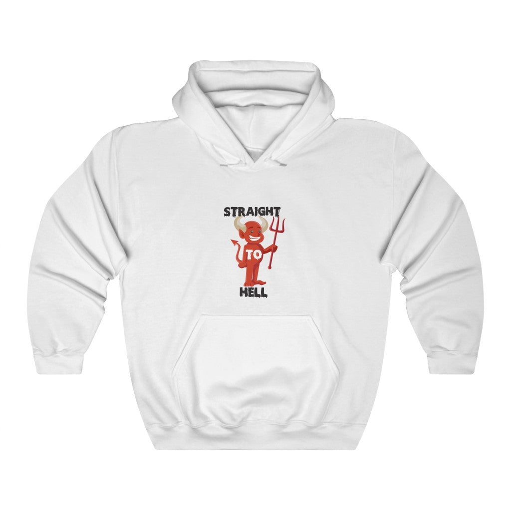 STRAIGHT TO HELL Unisex Heavy Blend™ Hooded Sweatshirt