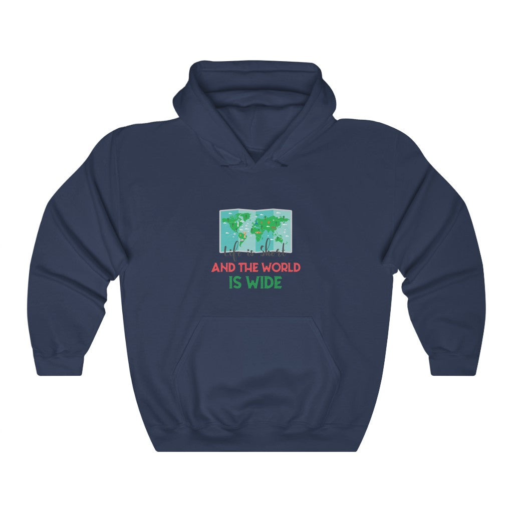 Adventure 13: Life is Short and the World is Wide Unisex Heavy Blend™ Hooded Sweatshirt