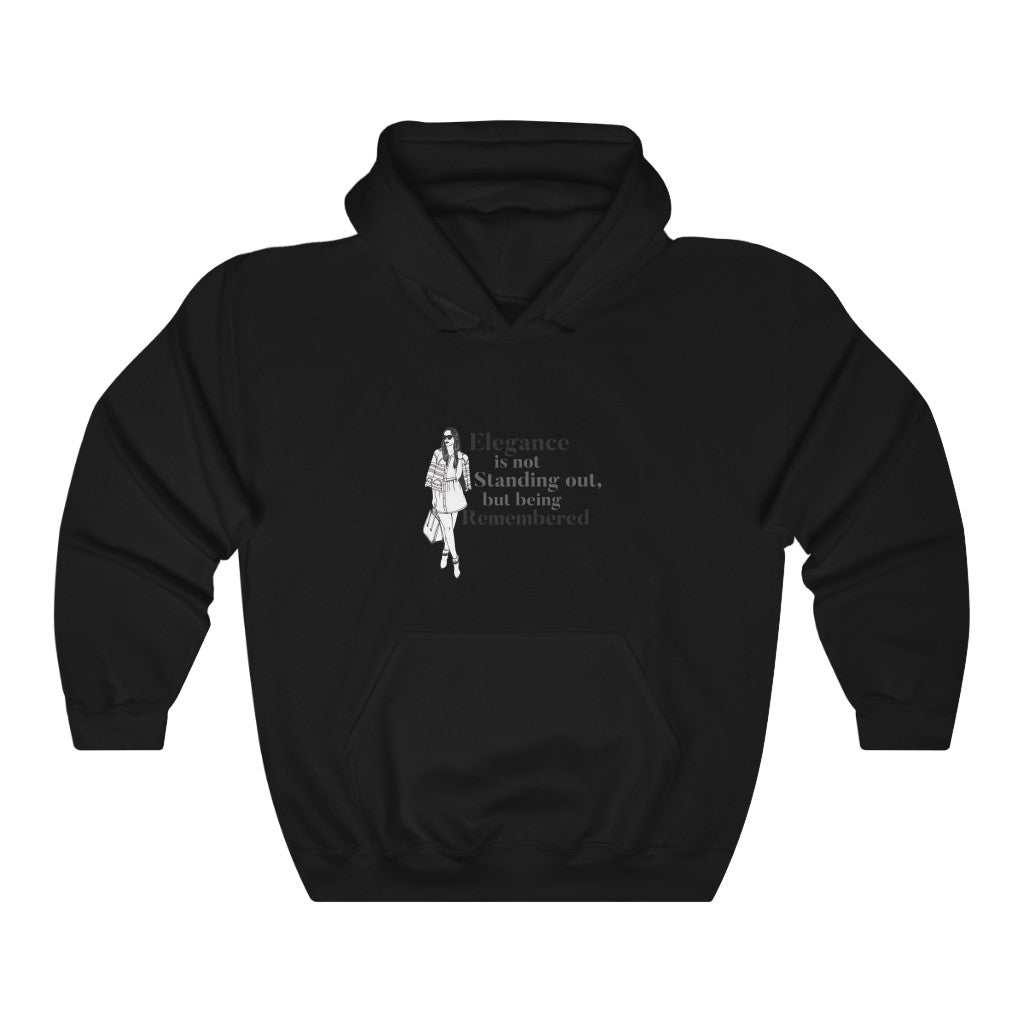 Elegance is not Standing out, but being Remembered Unisex Heavy Blend™ Hooded Sweatshirt