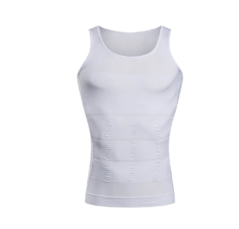 HotShape™ Mens Slimmer Waist Shaper Tummy Control Back Support Vest Tank Top