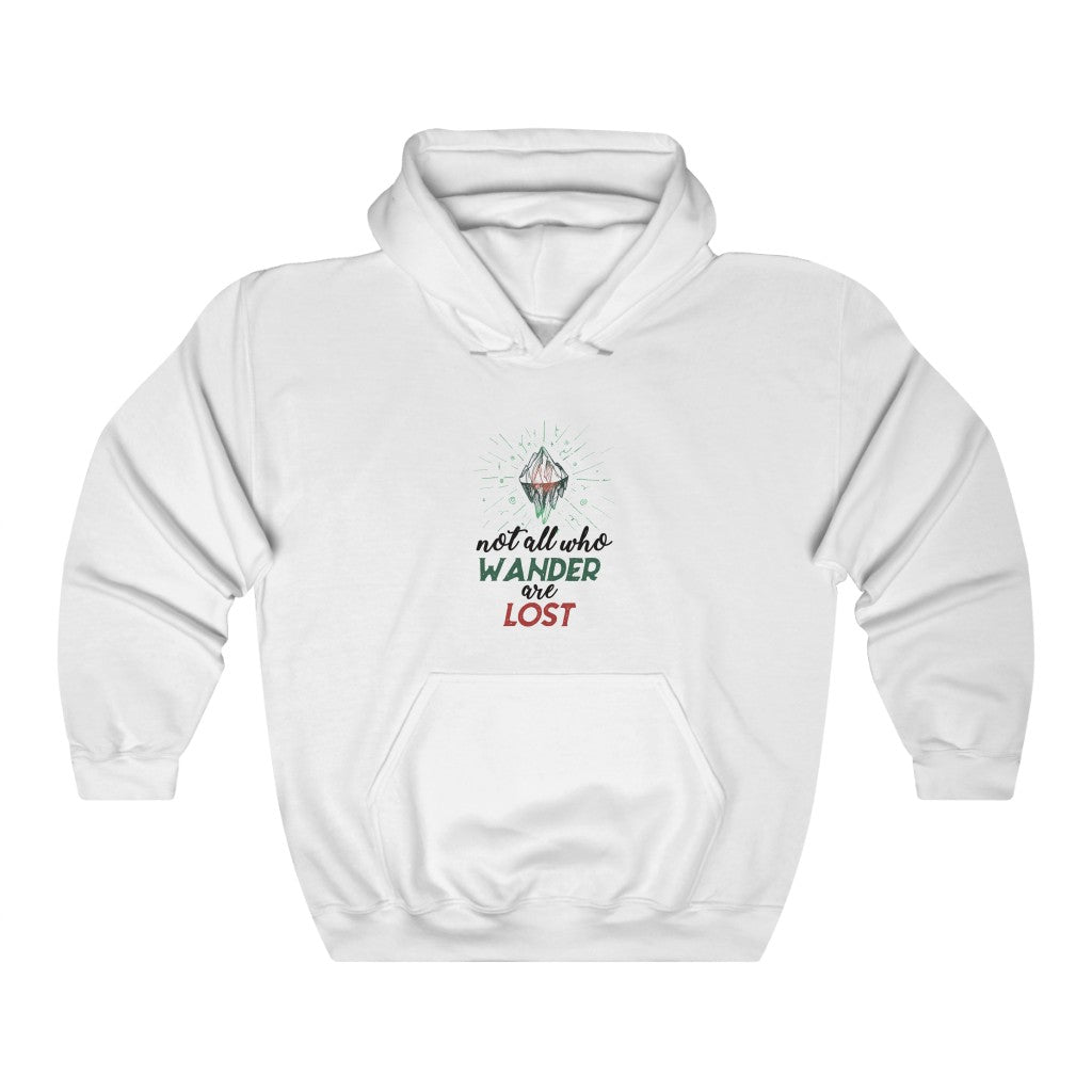 not all who WANDER are LOST Unisex Heavy Blend™ Hooded Sweatshirt