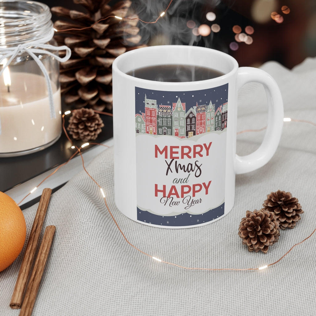 Merry Christmas and a Happy Holiday Mug 11oz