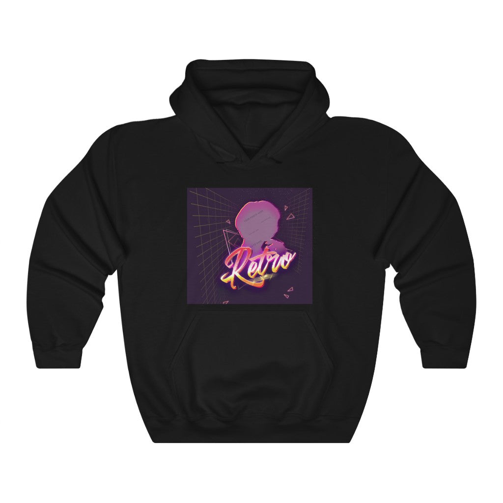 Purple Retro Unisex Heavy Blend™ Hooded Sweatshirt