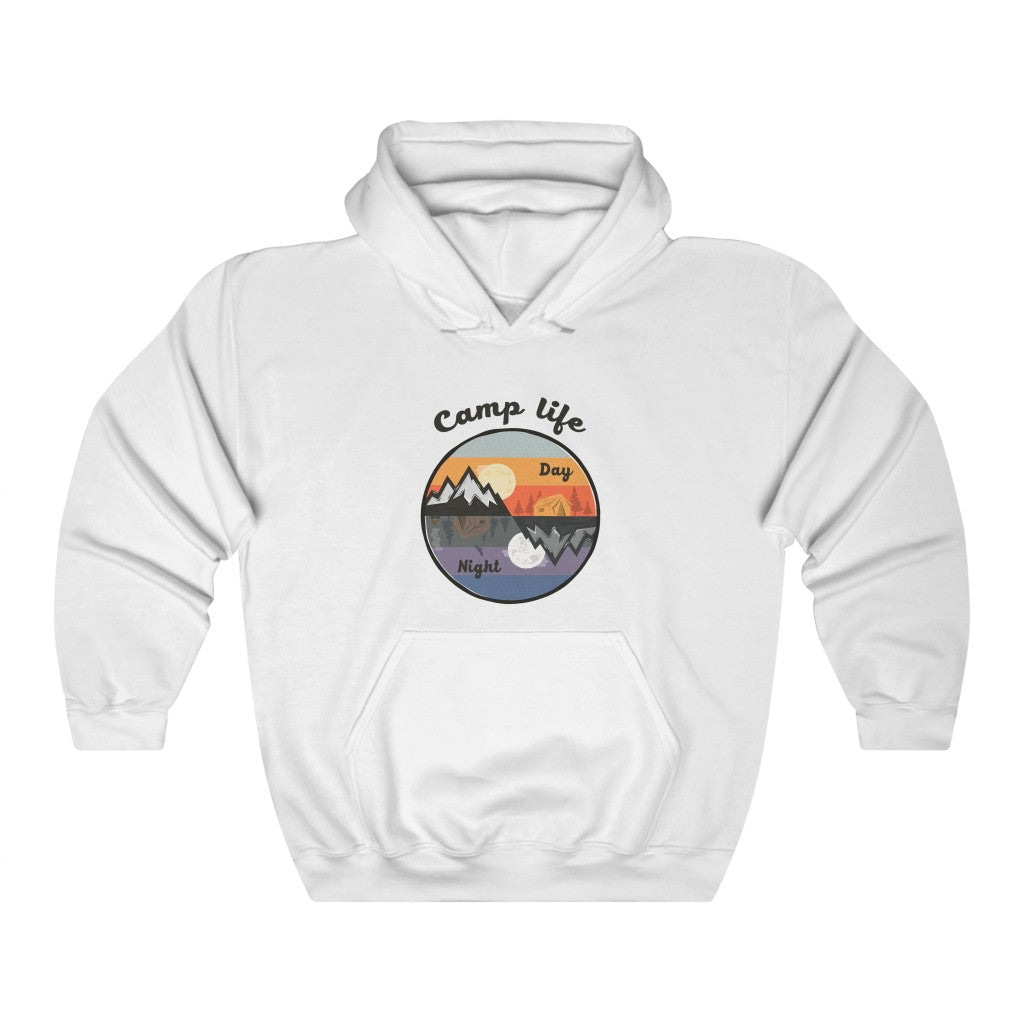 Camp Life Badge Unisex Heavy Blend™ Hooded Sweatshirt