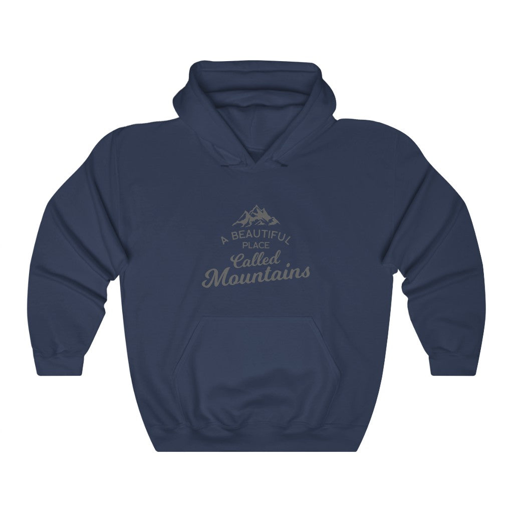Adventure 12: A Beautiful Place Called Mountains Unisex Heavy Blend™ Hooded Sweatshirt