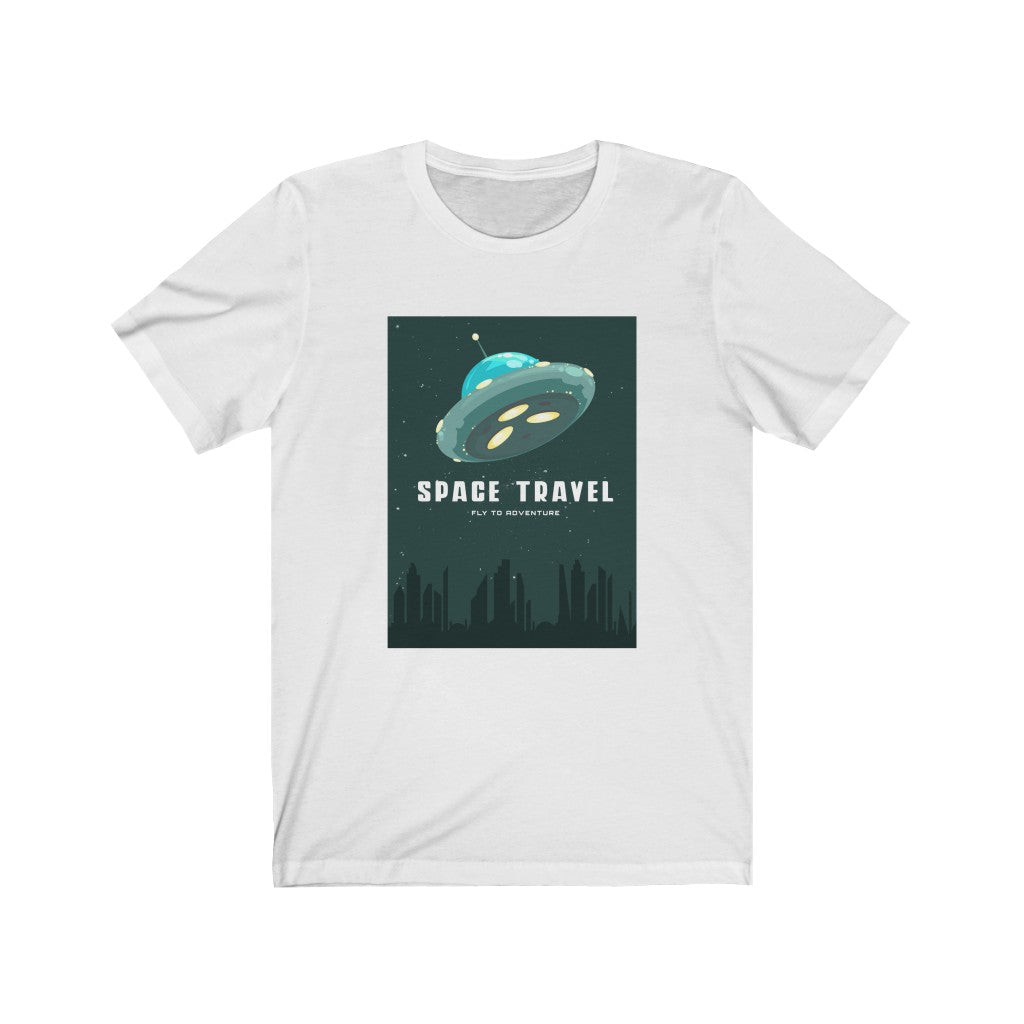 Space Travel Fly to Adventure Unisex Jersey Short Sleeve Tee
