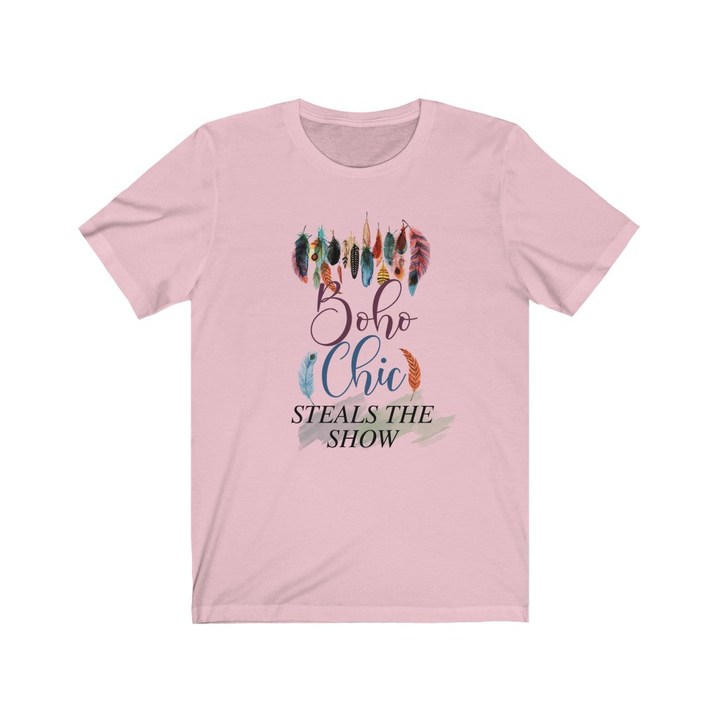 Boho Chic Steals the Show Unisex Jersey Short Sleeve Tee