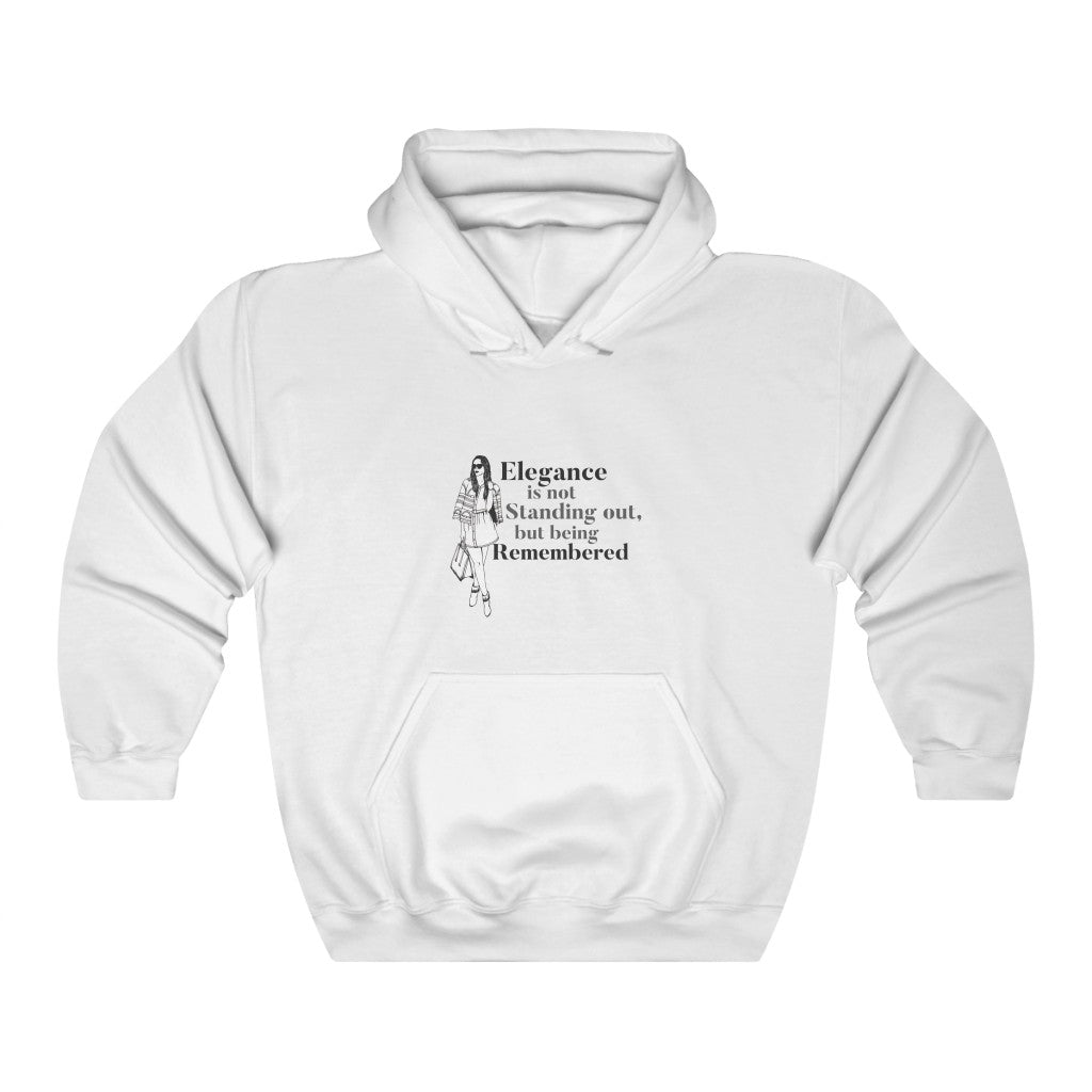 Elegance is not Standing out, but being Remembered Unisex Heavy Blend™ Hooded Sweatshirt