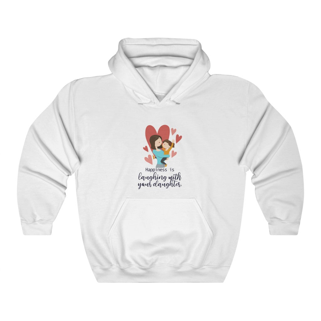 Happiness is laughing with your daughter. Unisex Heavy Blend™ Hooded Sweatshirt