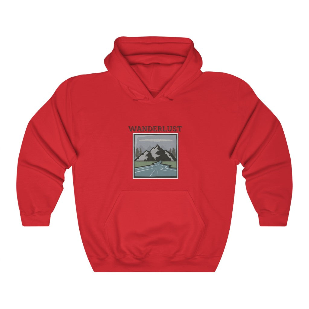 Wanderlust Badge Unisex Heavy Blend™ Hooded Sweatshirt