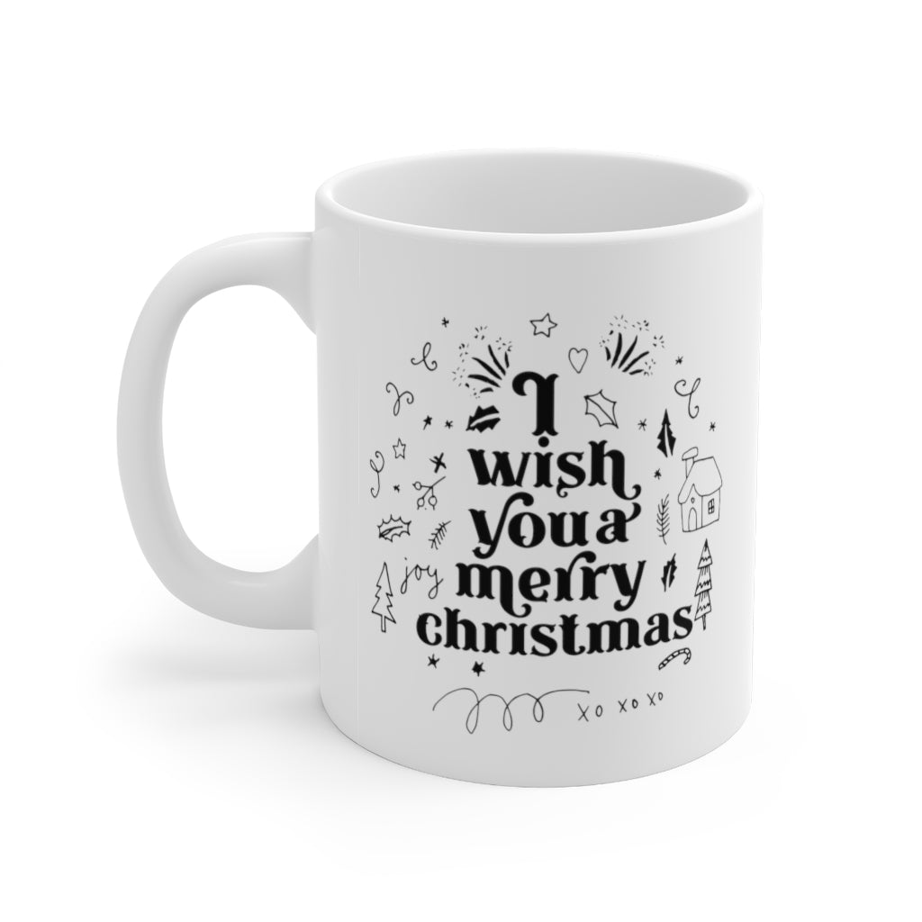 I Wish You a Merry Christmas Holiday Mug 11oz