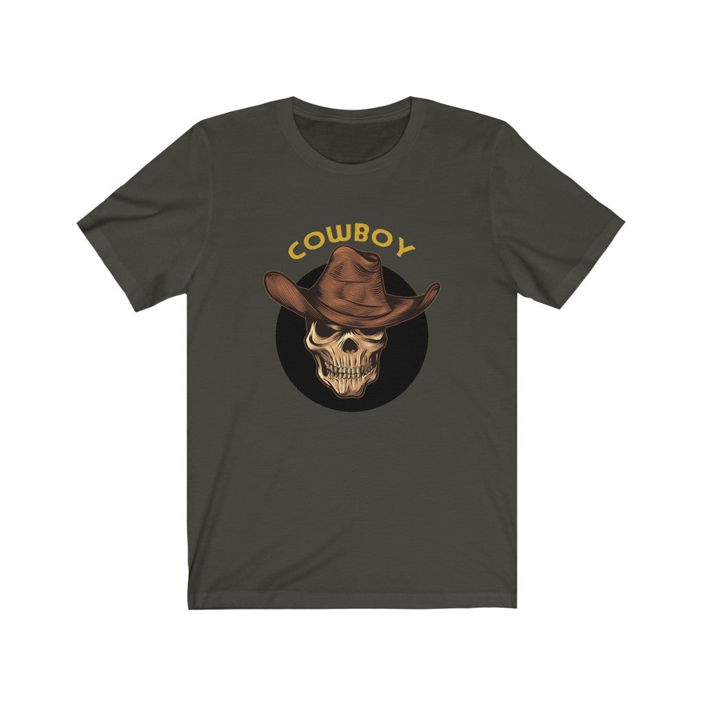 Skull Shirt Cowboy Unisex Jersey Short Sleeve Tee