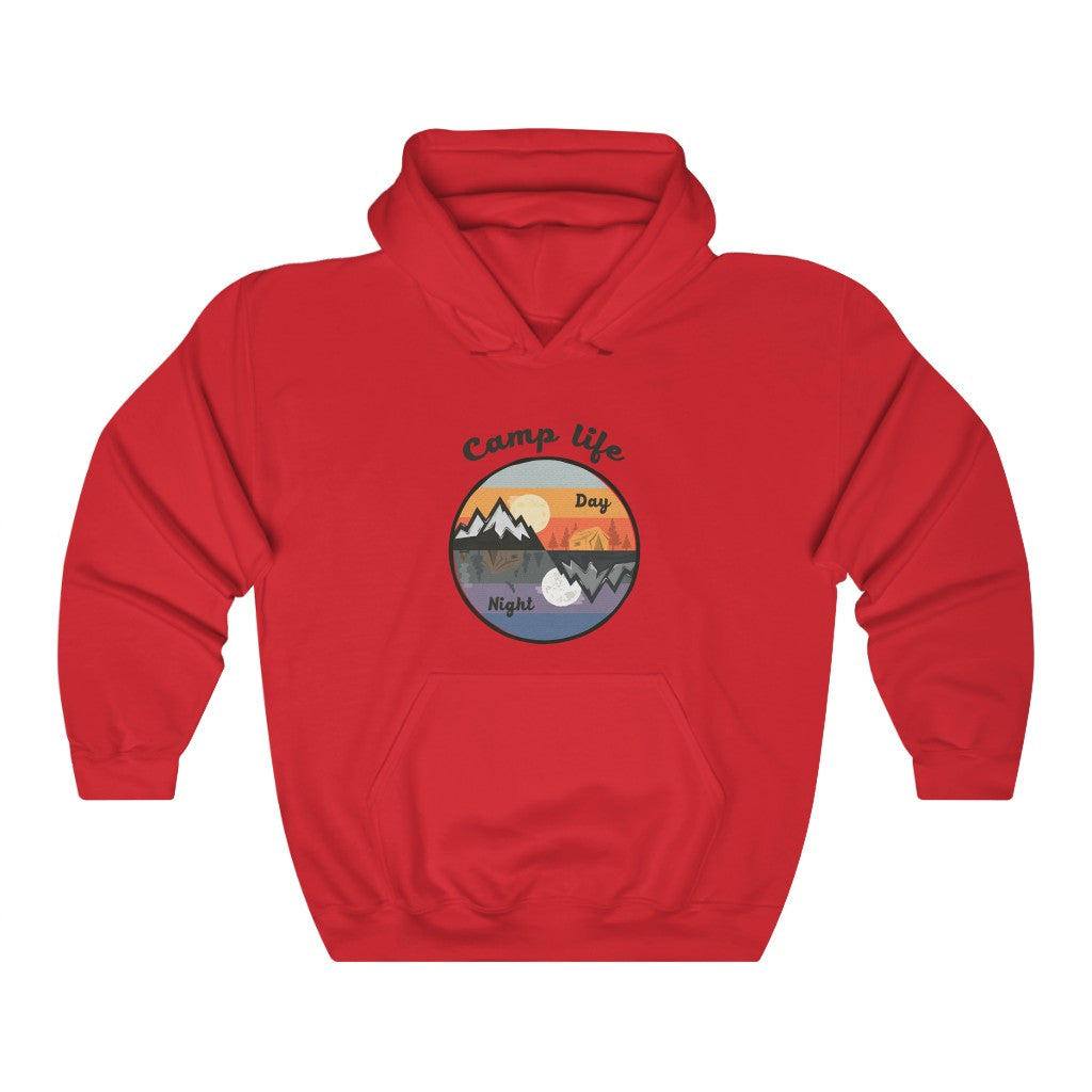 Camp Life Badge Unisex Heavy Blend™ Hooded Sweatshirt