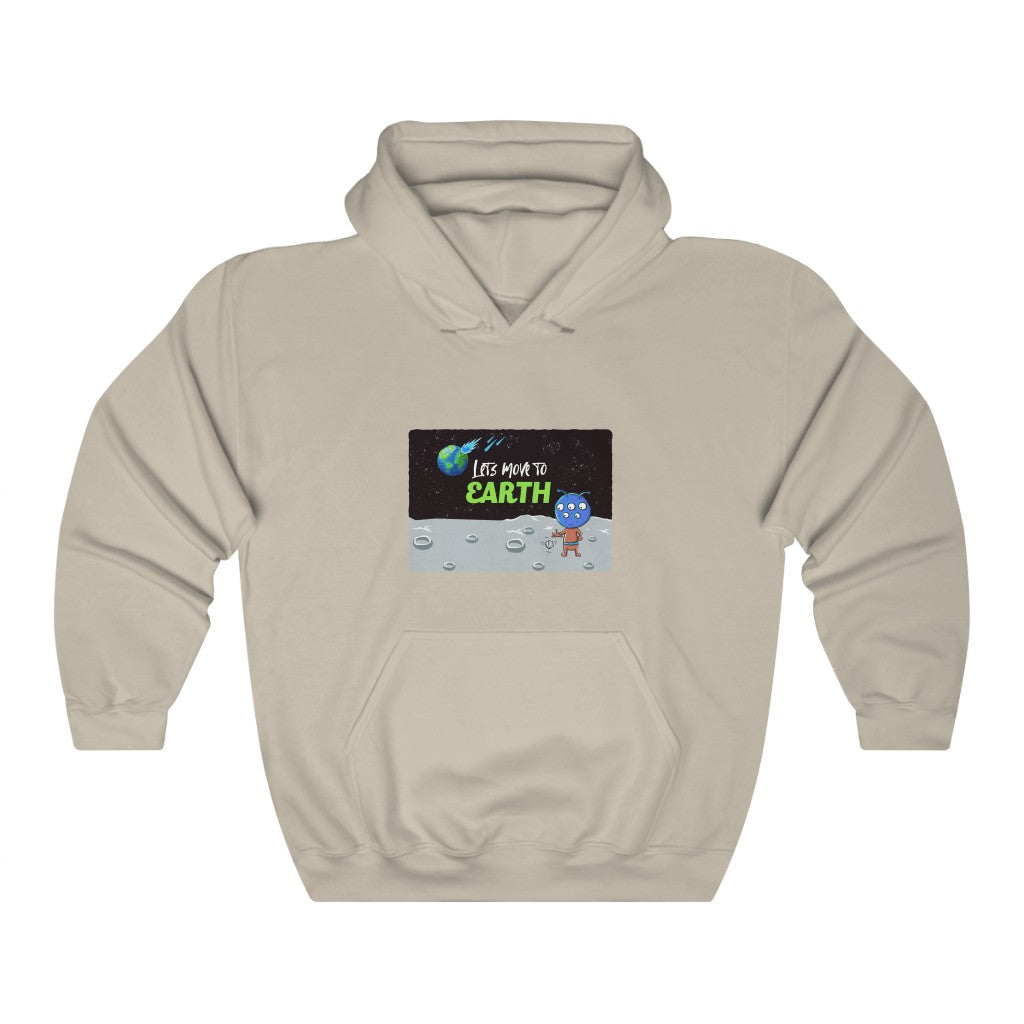 Alien and Space 7: Lets Move to Earth Unisex Heavy Blend™ Hooded Sweatshirt