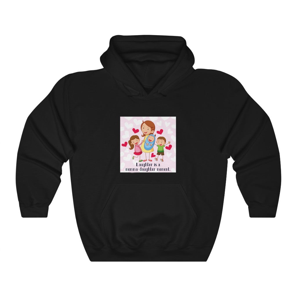 Laughter is a momma-daughter moment. Unisex Heavy Blend™ Hooded Sweatshirt