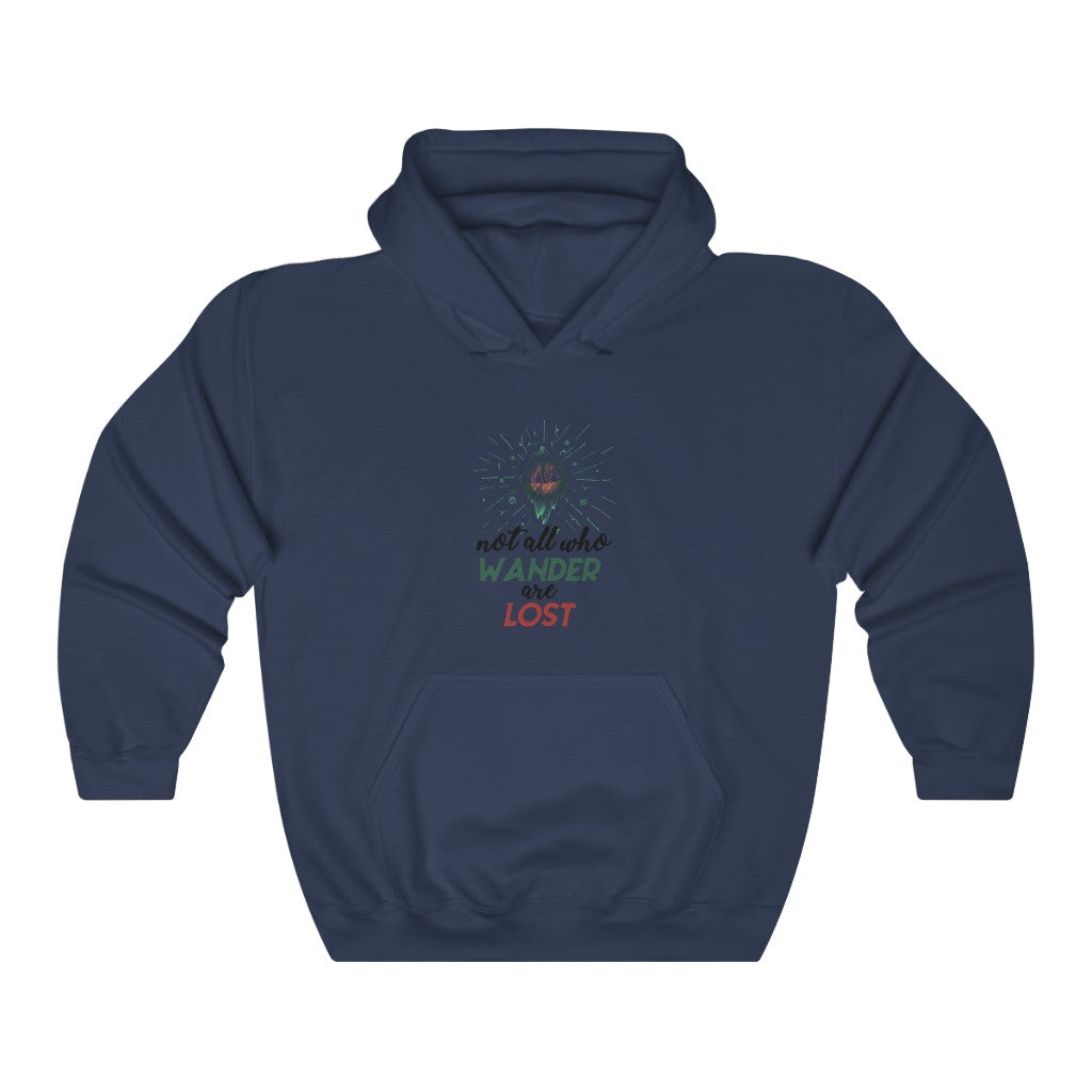not all who WANDER are LOST Unisex Heavy Blend™ Hooded Sweatshirt