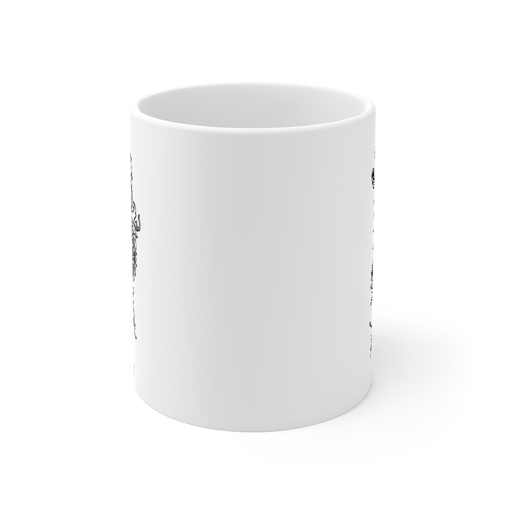 Monogram Initial Letter B Ceramic Coffee Mug 11oz